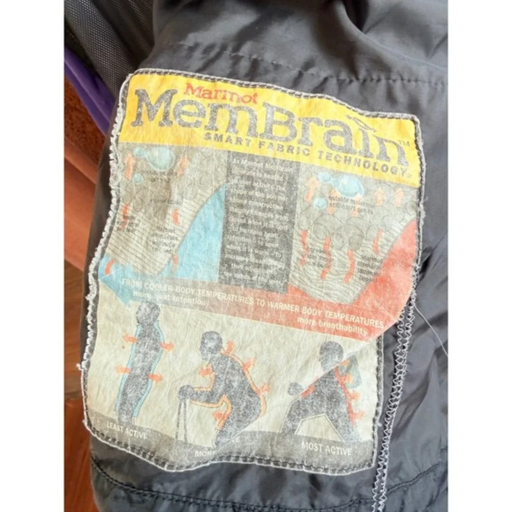 90s Vintage Marmot MemBrain Waterproof Hooded Rain Jacket Purple‎ Oversized 90s
